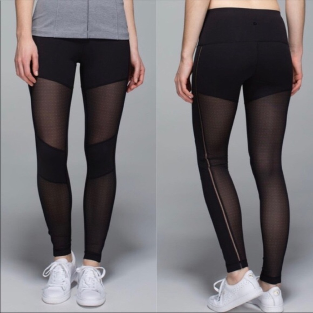 Lululemon Hot To Street Mesh Panel Yoga Pants 6